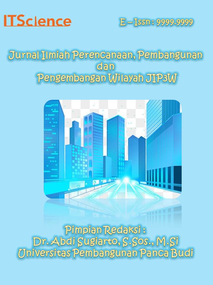 					View Vol. 1 No. 1 (2024): Jurnal Ilmiah Perencanaan, Pembangunan dan Pengembangan Wilayah
				